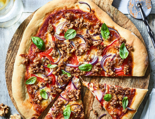 Italian BBQ Walnut ‘Mince’ Pizza