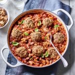 Italian Bean Stew with Walnut Dumplings