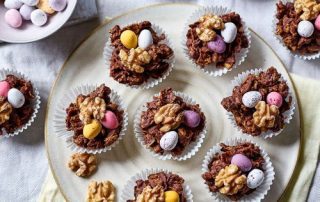Walnut Chocolate Easter Nests