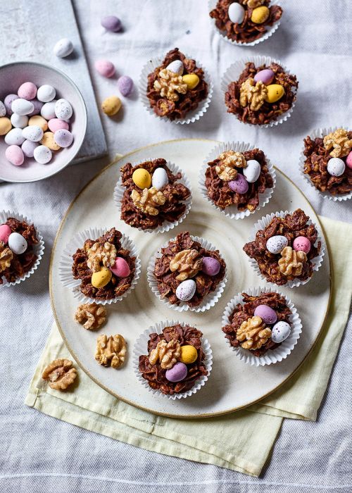 Walnut Chocolate Easter Nests