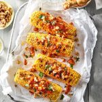 bbq corn on cob with walnut chilli butter