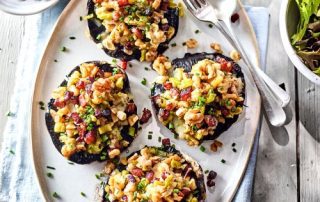 Loaded Mushrooms with California Walnuts and Cheese