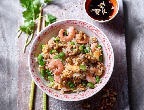 Prawn & California Walnut Egg Fried Rice