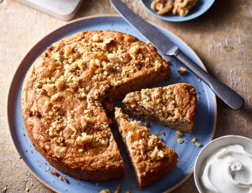 Apple & Walnut Crumble Cake
