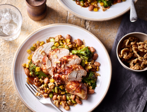 Barbecue Chicken with Loaded Vegetables