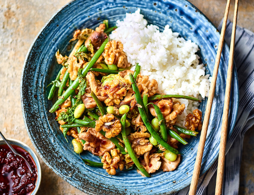 Asian Green Bean, Chilli & Walnut Stir Fry