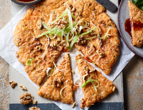 Kimchi & Walnut Pancakes